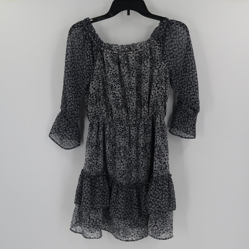 LOFT Women's Floral Dress On or Off Shoulder Size XSP